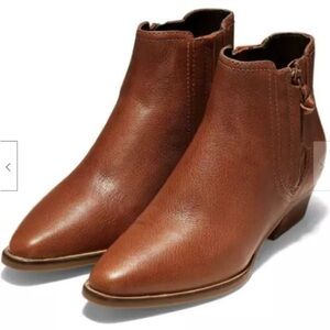 Cole Haan Hadlyn Ankle Brown Bootie Boho Contemporary size 8 1/2